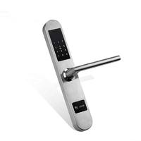Bridge-cut  Aluminium Alloy Glass Keyless  Electronic Code Door Lock