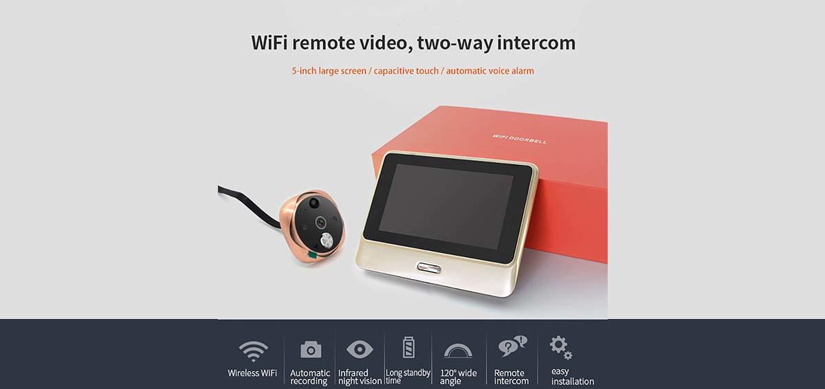 Digital Peephole Camera Home Wifi Door Viewer-1
